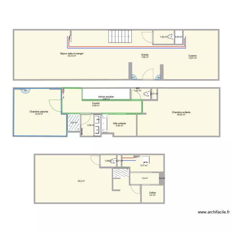 Chatou surfaces. Plan de 