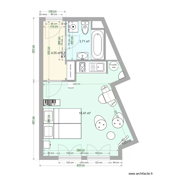 studio 7 ff. Plan de studio 7 ff. Plan de