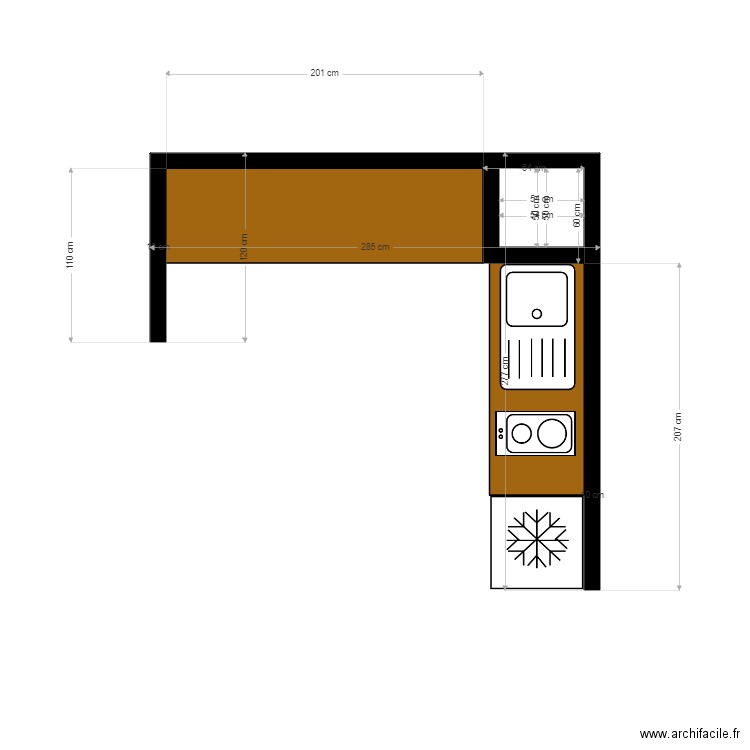 CUISINE NONO. Plan de 0 pièce et 0 m2
