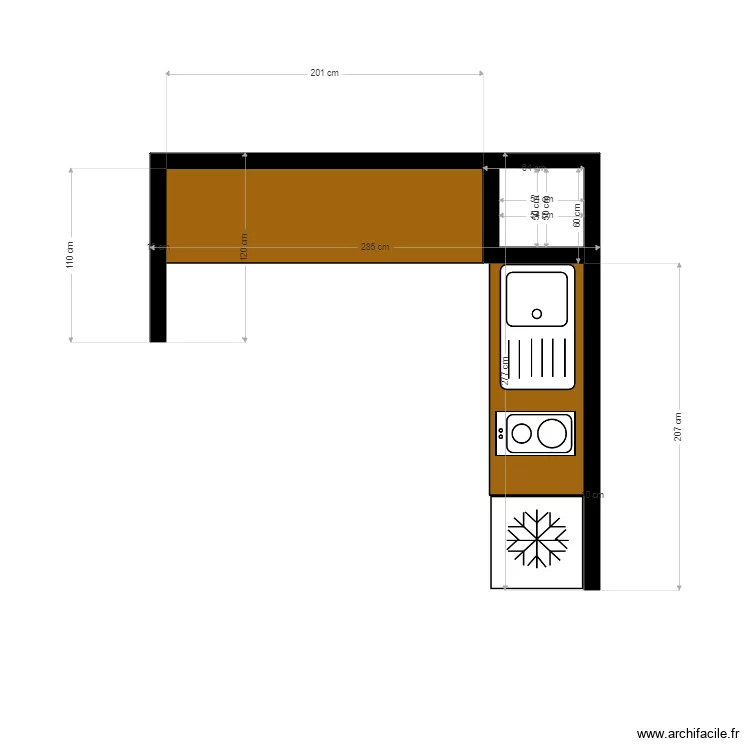 CUISINE NONO. Plan de 