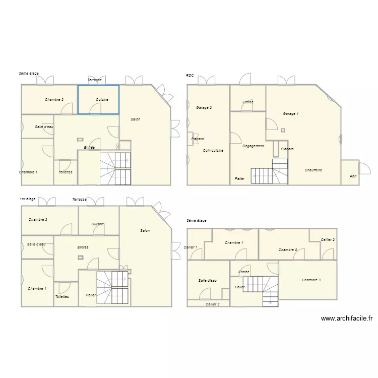 Croquis RUBES. Plan de 