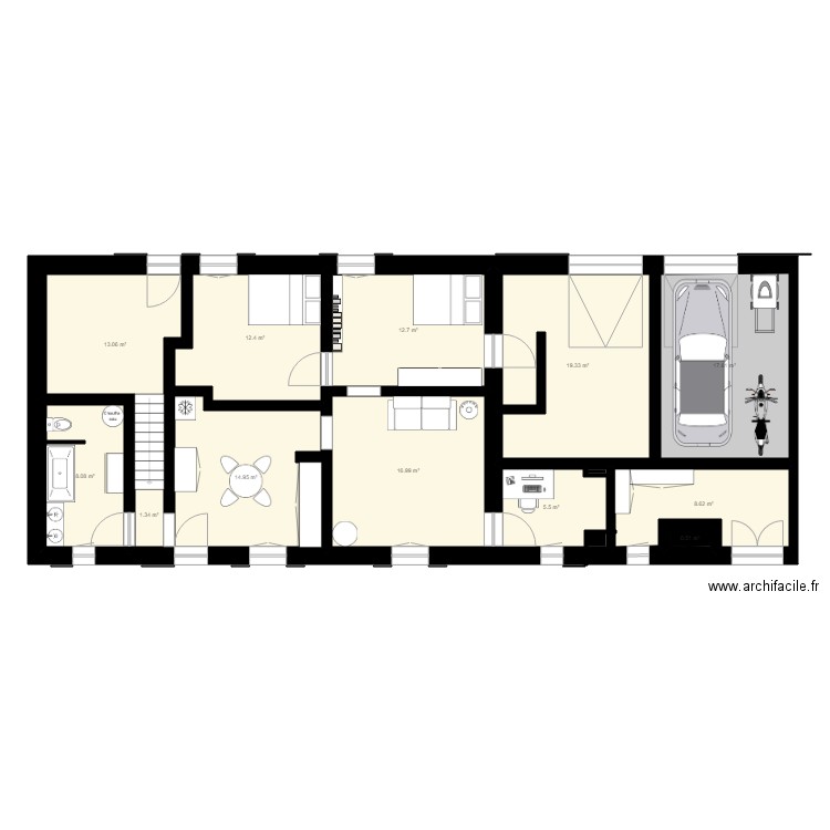 Maison Aix. Plan de 0 pièce et 0 m2