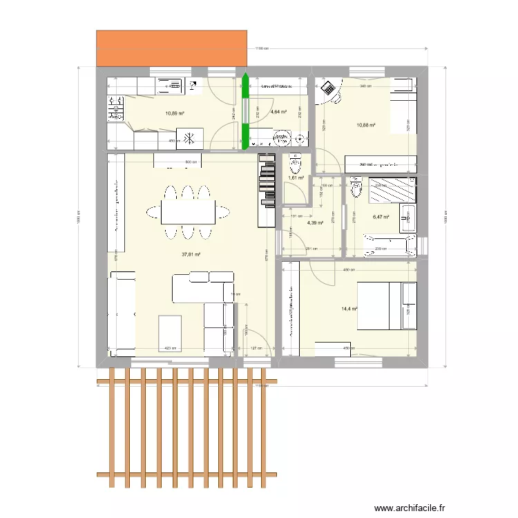 Maison 2. Plan de 