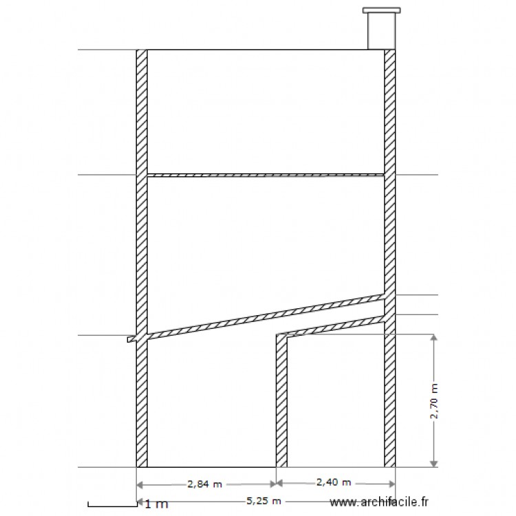 vue de derriere. Plan de 0 pièce et 0 m2