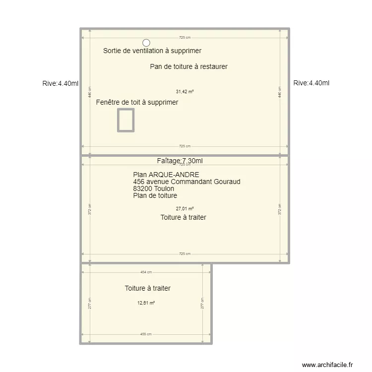 Plan ARQUE-ANDRE. Plan de 
