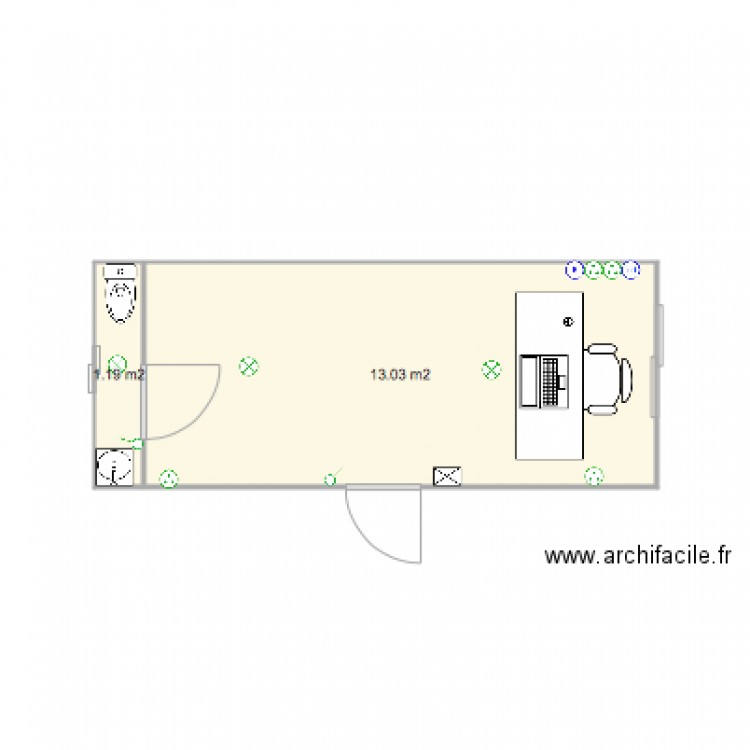 TC 20 BUREAU BLANCHISSERIE. Plan de 0 pièce et 0 m2