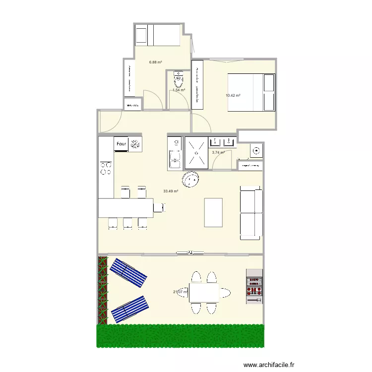 Californie final cuisine &agrave; gauche V2. Plan de 