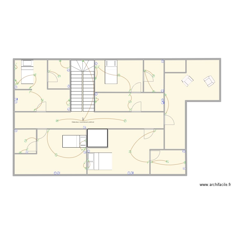 CUMA R+1 ACTUELLE. Plan de 10 pièces et 108 m2