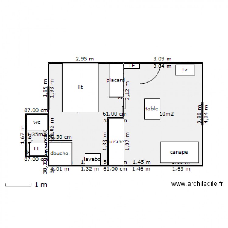 appart 102bis. Plan de 0 pièce et 0 m2