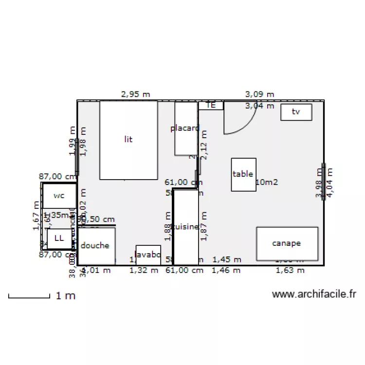 appart 102bis. Plan de appart 102bis. Plan de