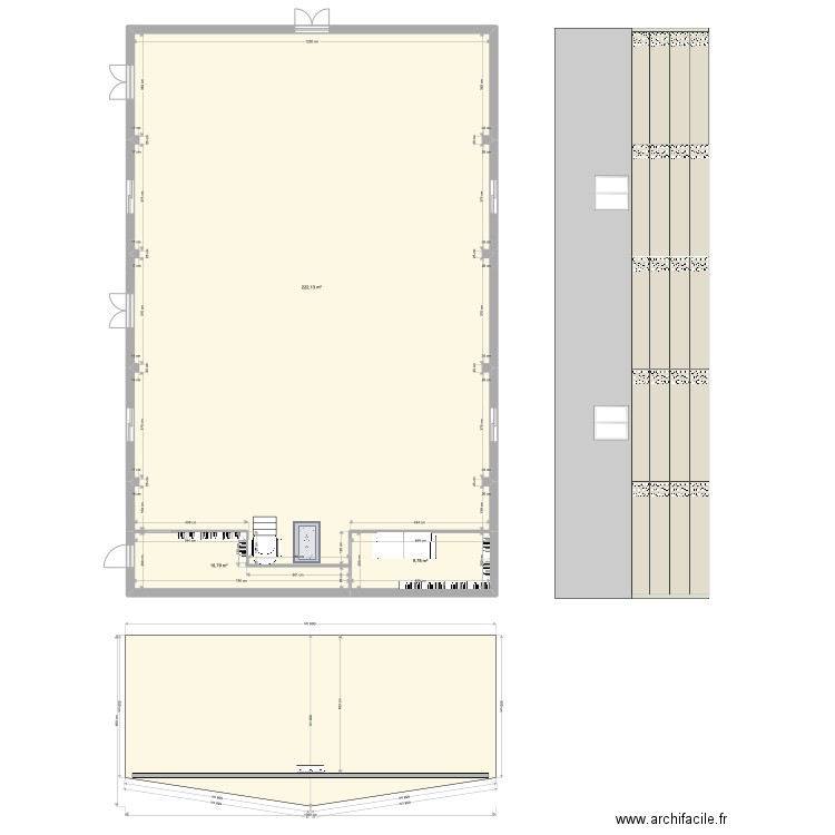 Mosque Zig. Plan de 3 pièces et 243 m2