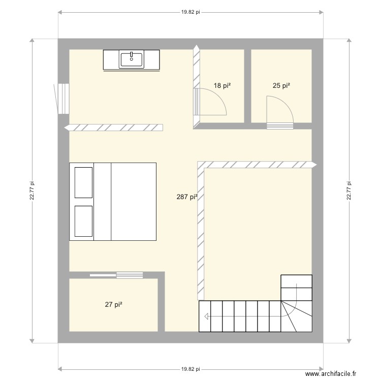 Loft. Plan de 0 pièce et 0 m2