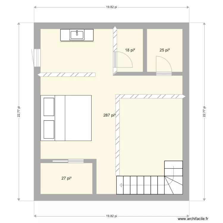 Loft. Plan de 