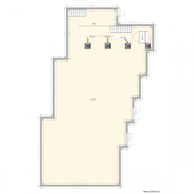 auditorium interieur recollement 2. Plan de 0 pièce et 0 m2