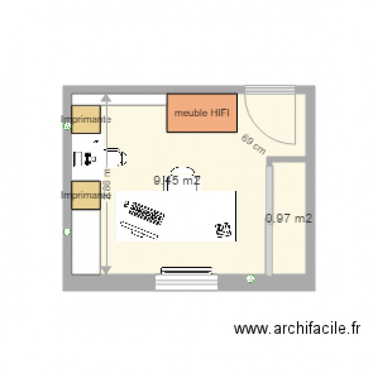 amenagement bureau mimi 2016. Plan de 0 pièce et 0 m2