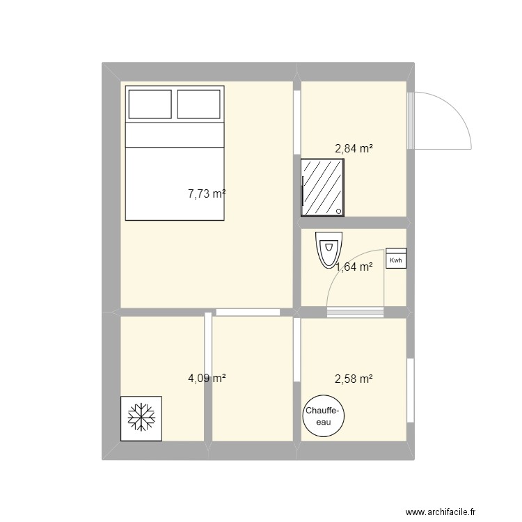 Extension. Plan de 0 pièce et 0 m2