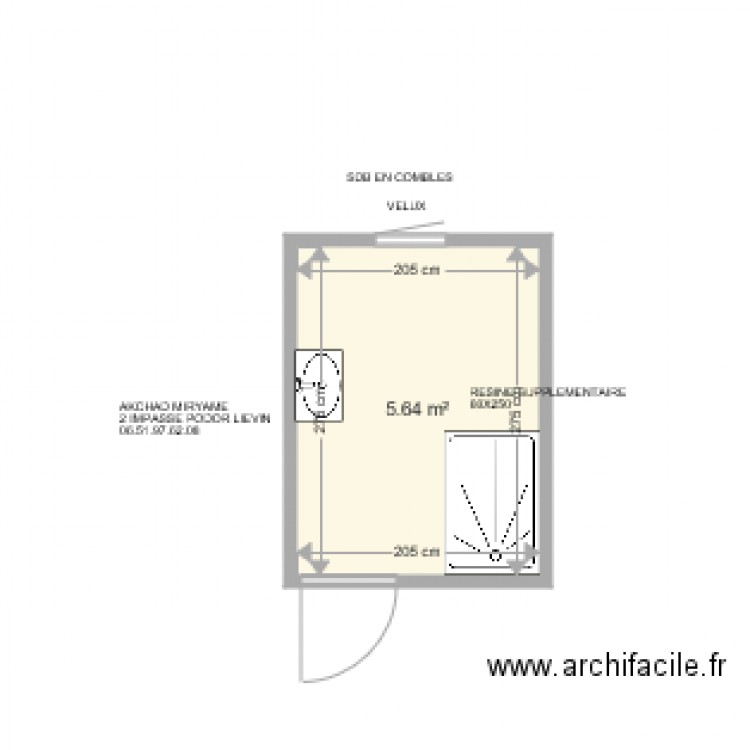 AKCHAD . Plan de 0 pièce et 0 m2