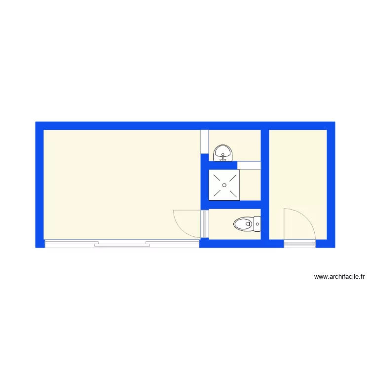 bureau pool house. Plan de 