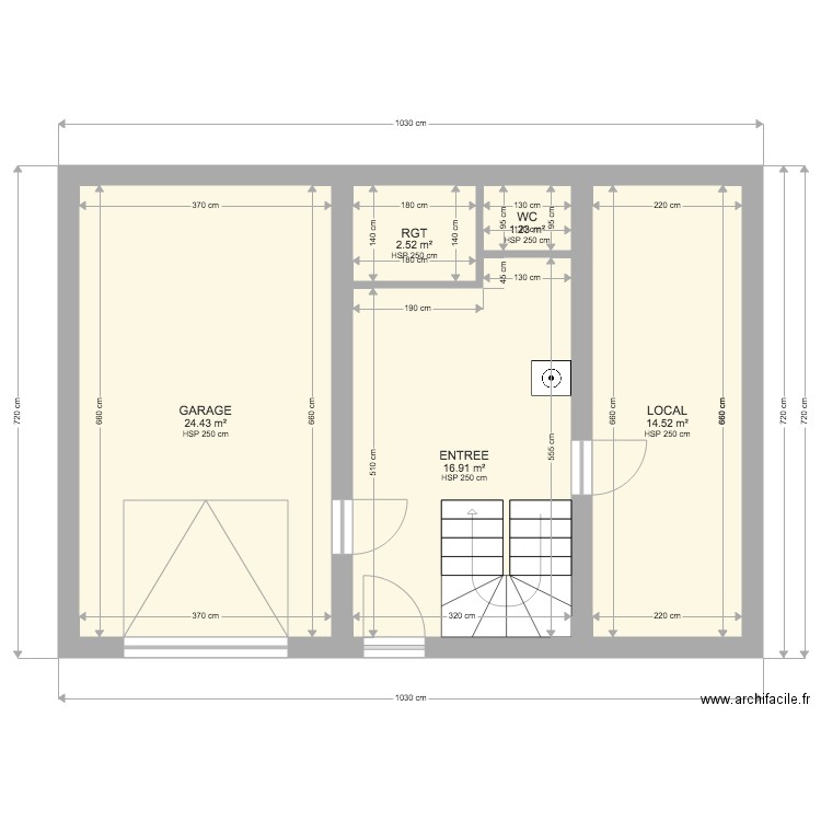 CHALET 9  MARCOZ DUFAU Niveau 1. Plan de 0 pièce et 0 m2