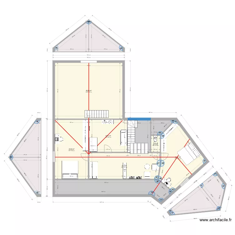 MULLER projet. Plan de 