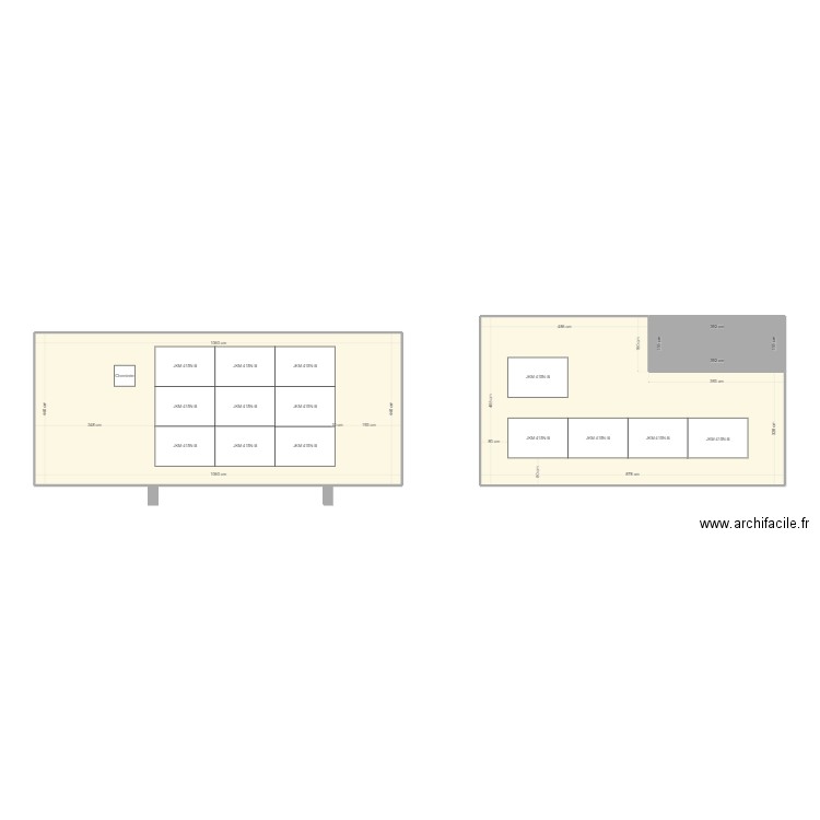 E Pauwels. Plan de 3 pièces et 89 m2