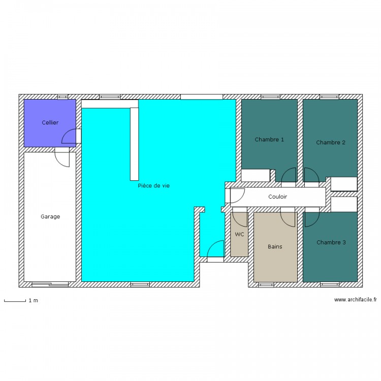 Modèle 6. Plan de 0 pièce et 0 m2