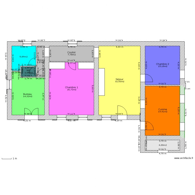 maison 1. Plan de 0 pièce et 0 m2