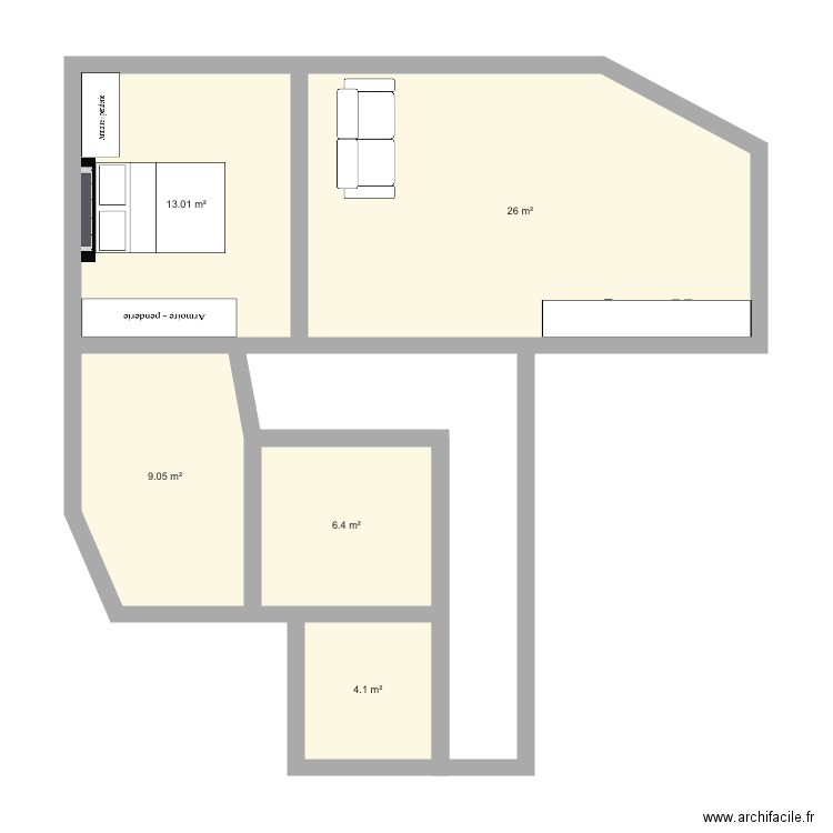 Pasteur. Plan de 0 pièce et 0 m2