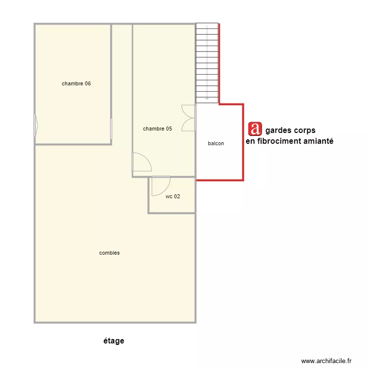 blay &eacute;tage am. Plan de 