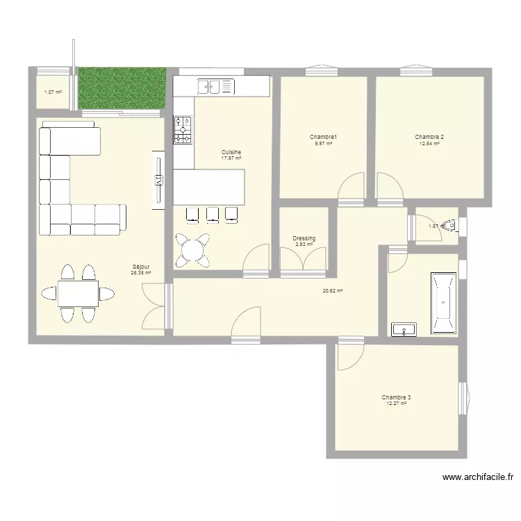 maison. Plan de maison. Plan de