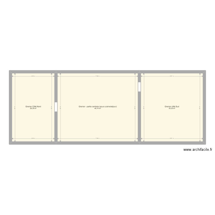 Lamayou - grenier. Plan de 0 pièce et 0 m2