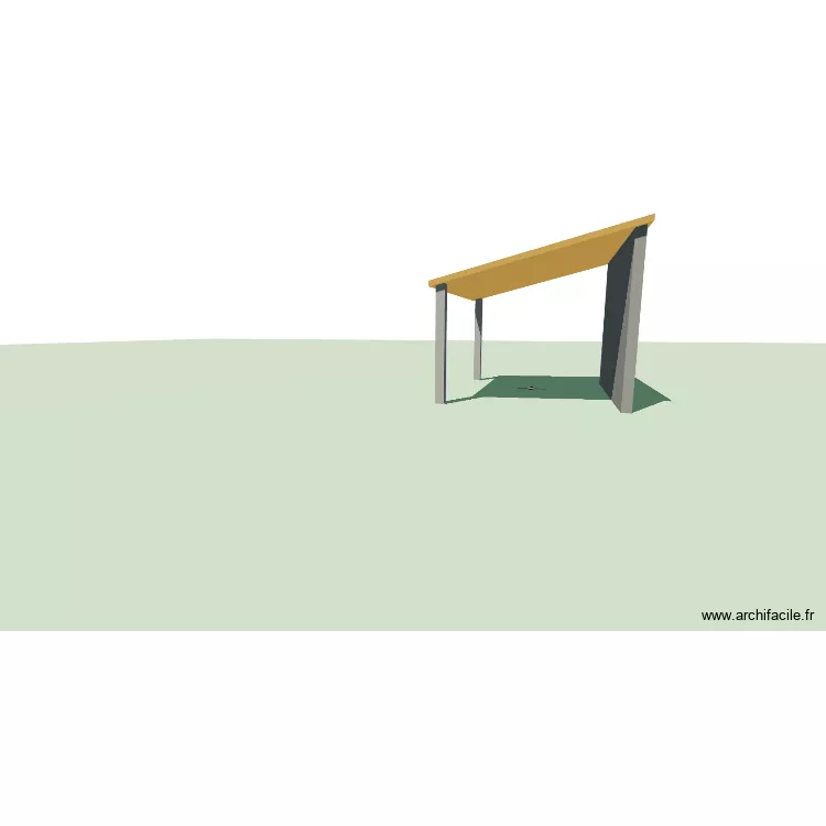 CARPORT ENTREE EST. Plan de 