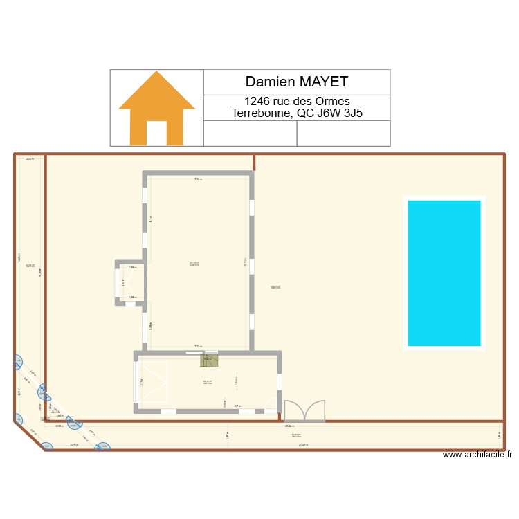 Maison cotes. Plan de 18 pièces et 923 m2