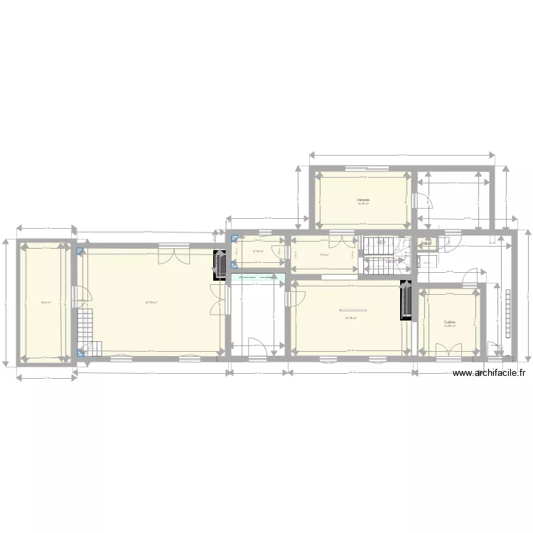 MONTFAVILLE RDC 1 V6. Plan de 