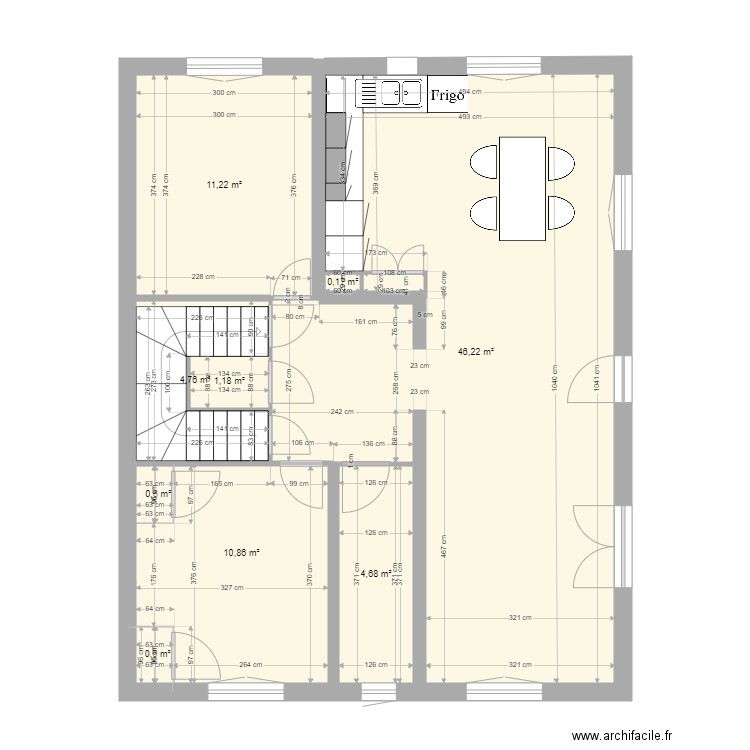 floorplan downstairs after. Plan de 0 pièce et 0 m2