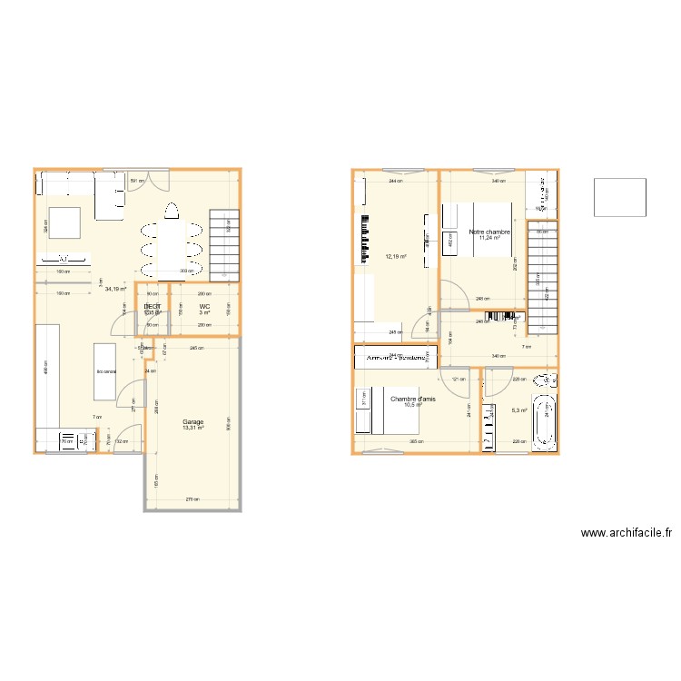 Maison. Plan de 0 pièce et 0 m2