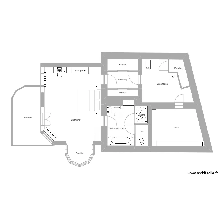Gay Maison R-1. Plan de 