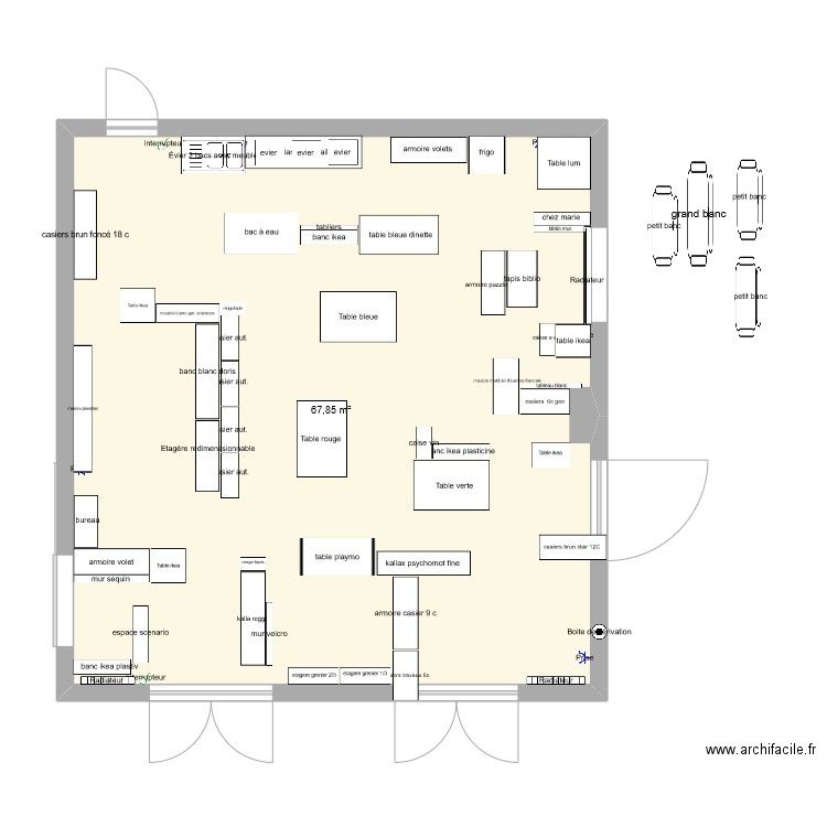 classe fraiture 1. Plan de 0 pièce et 0 m2