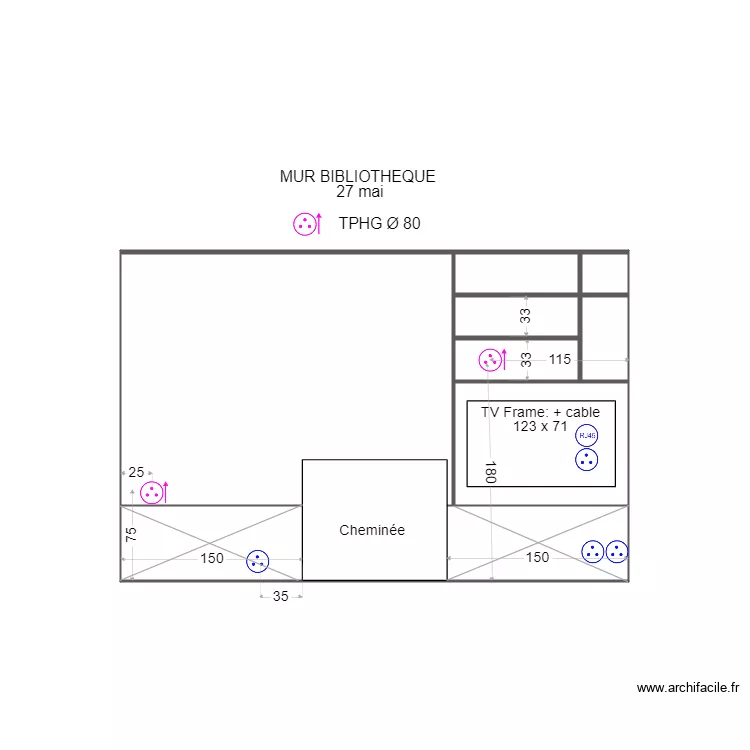 &eacute;lec faraday salon. Plan de 