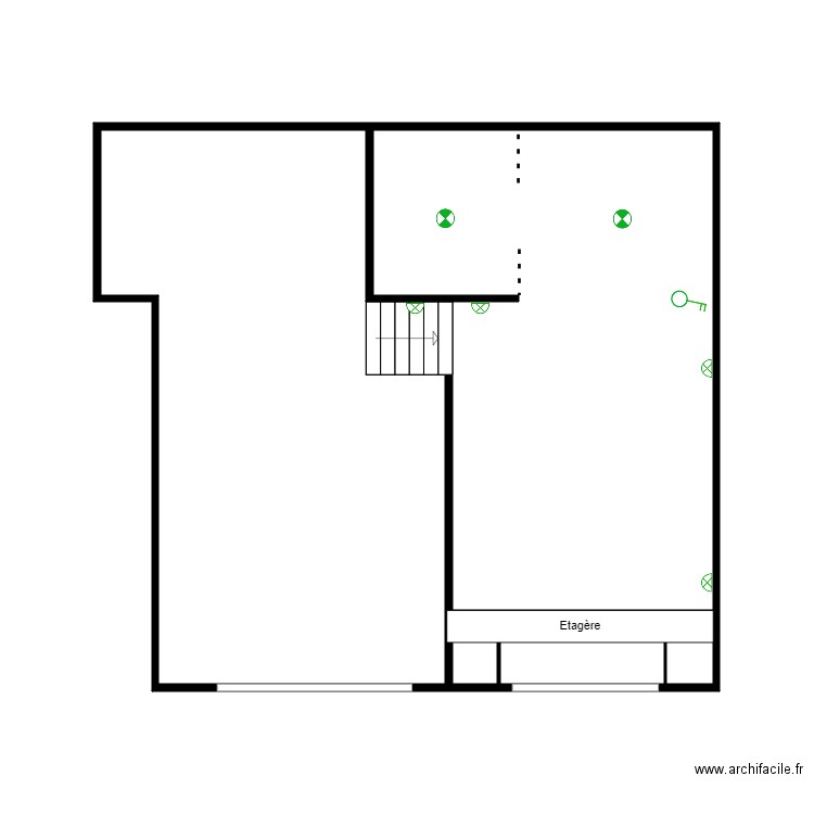 Plan électrique Mezzanine. Plan de 0 pièce et 0 m2