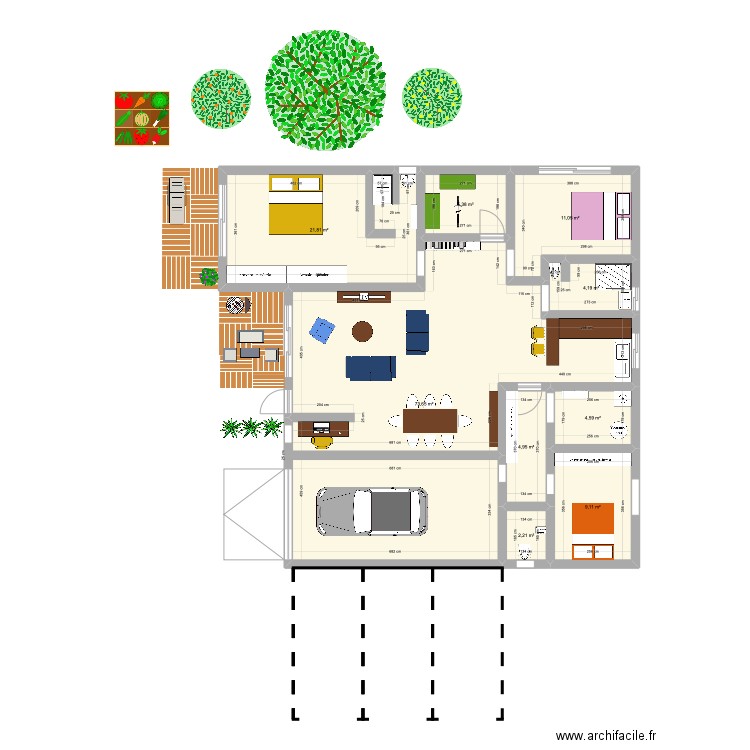 Maison N°1. Plan de 0 pièce et 0 m2