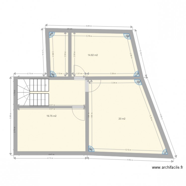 steph maison. Plan de 8 pièces et 109 m2