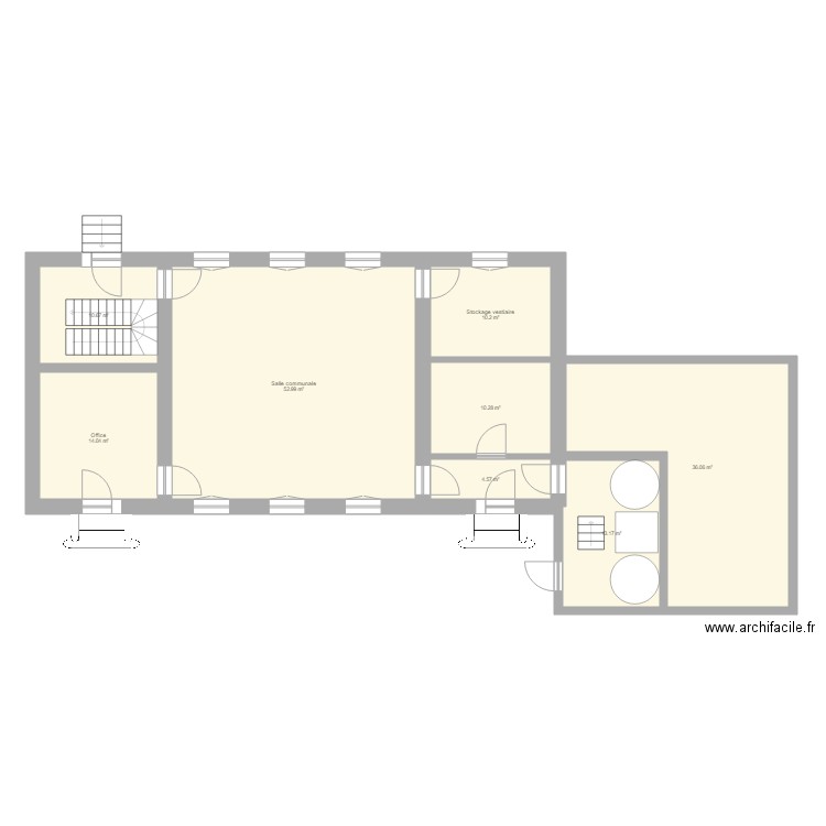 Projet Bâtiment Palleau. Plan de 0 pièce et 0 m2