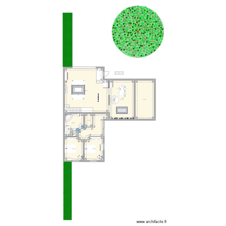 maison vauroux V2. Plan de 9 pièces et 153 m2