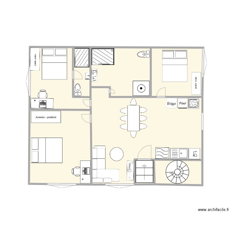 Riviere +1bis. Plan de 0 pièce et 0 m2