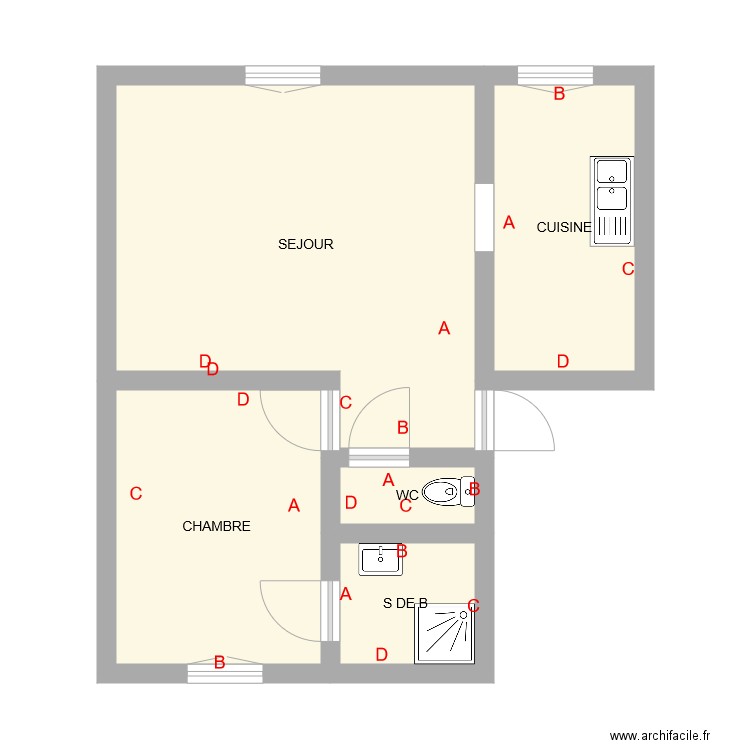 LES LAVANDES. Plan de 0 pièce et 0 m2