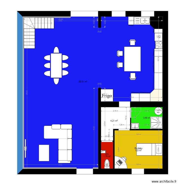 lavalette. Plan de 16 pièces et 299 m2