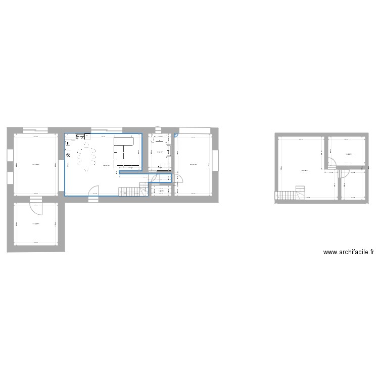 Ebauche maison TOMAL 2. Plan de 0 pièce et 0 m2