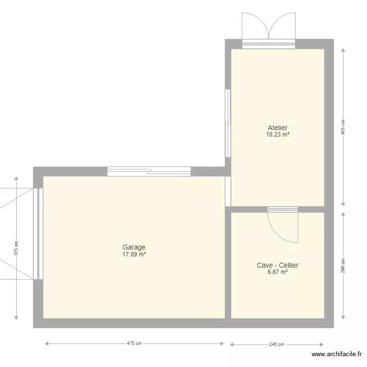 Garage Atelier Cellier. Plan de Garage Atelier Cellier. Plan de