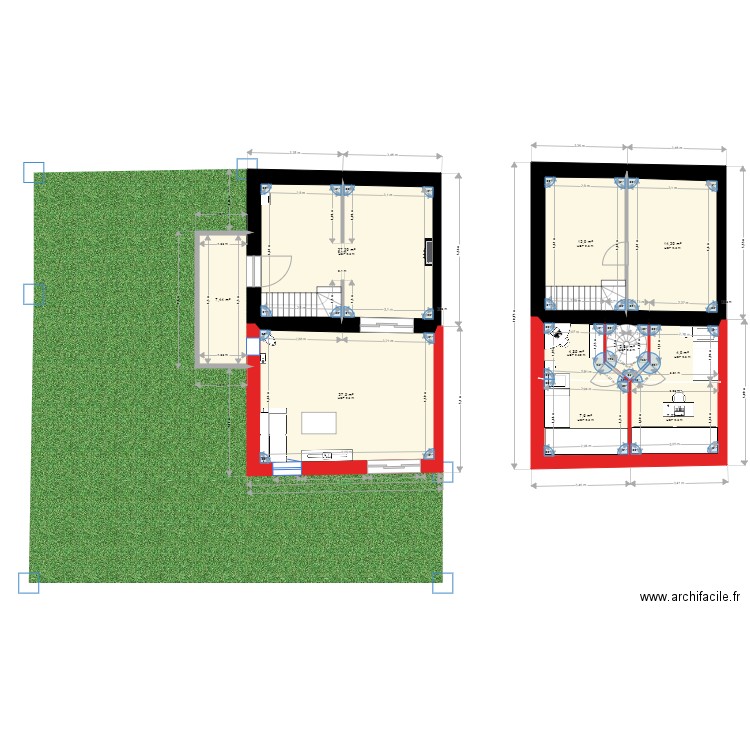 maison. Plan de 0 pièce et 0 m2